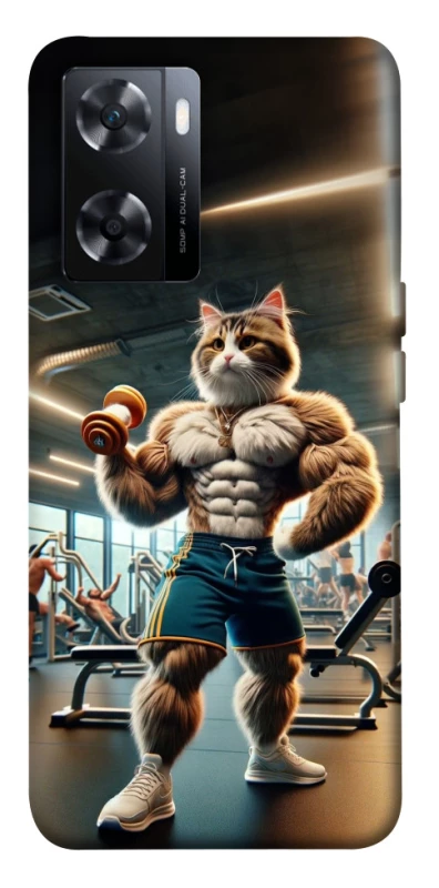 Чехол на OnePlus Nord N20 SE Качок кот фото 1 из 1