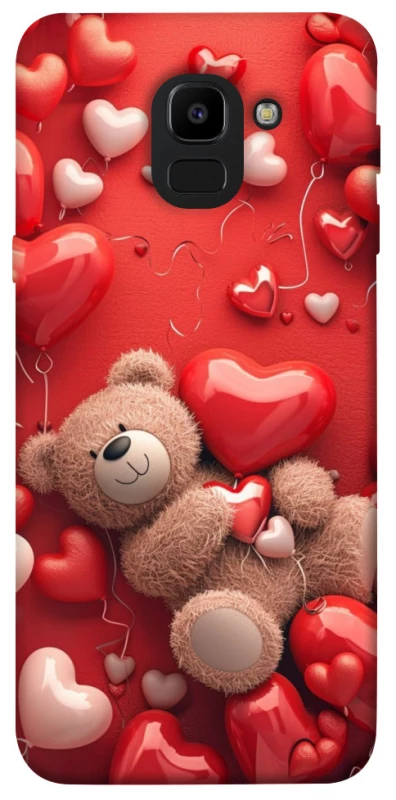 Чохол на Samsung J600F Galaxy J6 (2018) bear in hearts фото 1 з 1