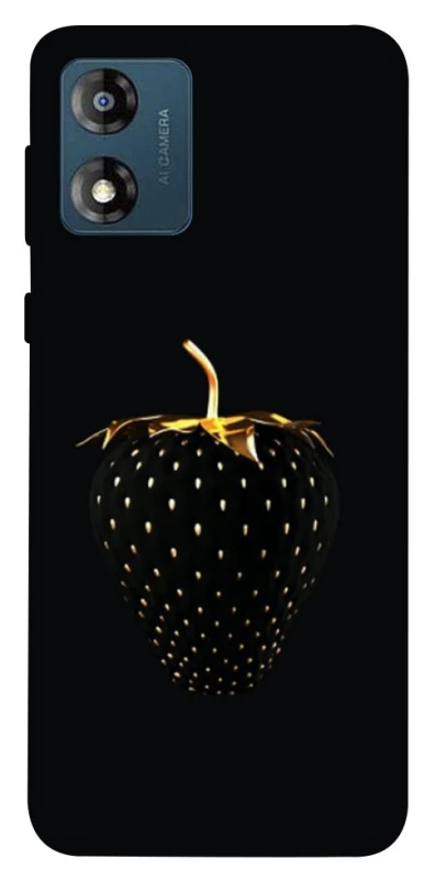 Чохол на Motorola Moto E13 Чорна полуниця фото 1 з 1