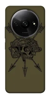 Чохол на Xiaomi Redmi A3 Mil skull фото 1 з 1