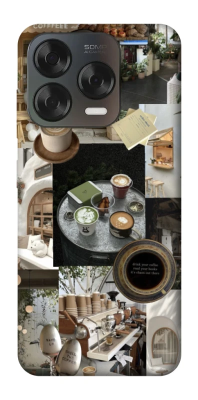 Чохол на ZTE Blade V70 Design Coffee collage ver.4 фото 2 з 2