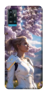 Чехол на ZTE Blade A71 Cyber space girl ver.1 фото 1 из 1