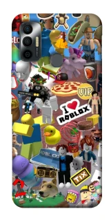 Чехол на TECNO Spark 7 Roblox collage ver.5 фото 1 из 1