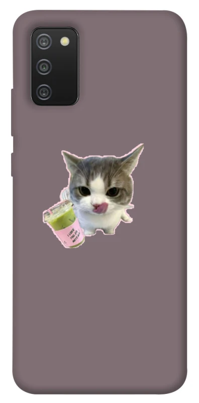 Чохол на Samsung Galaxy A02s cat matcha фото 1 з 1