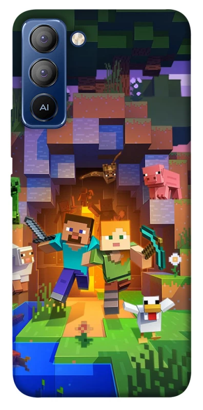 Чехол на TECNO Pop 5 LTE Minecraft game фото 1 из 1