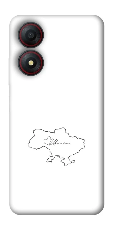Чехол на ZTE Blade A34 4G Ukraine map фото 1 из 1