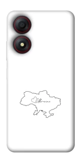 Чохол на ZTE Blade A34 4G Ukraine map фото 1 з 1