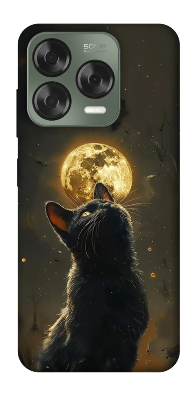 Чохол на ZTE Nubia V70 Design Кіт під місяцем v2 фото 1 з 1