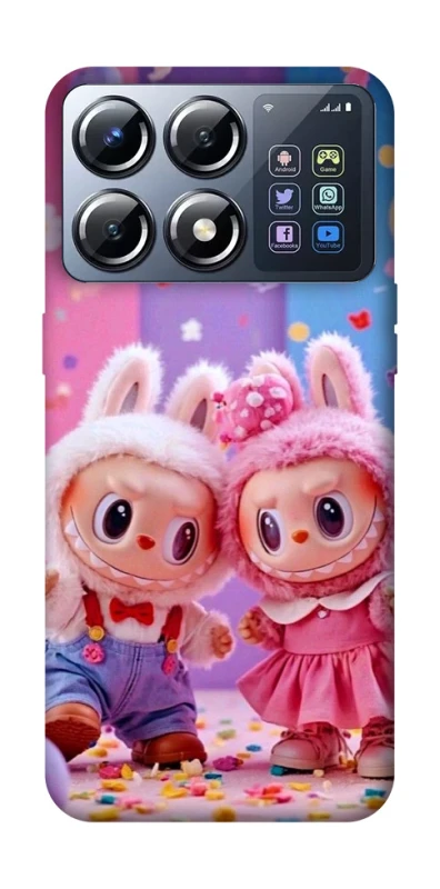 Чохол на Xiaomi POCO X8 Pro Labubu twins ver.3 фото 1 з 1