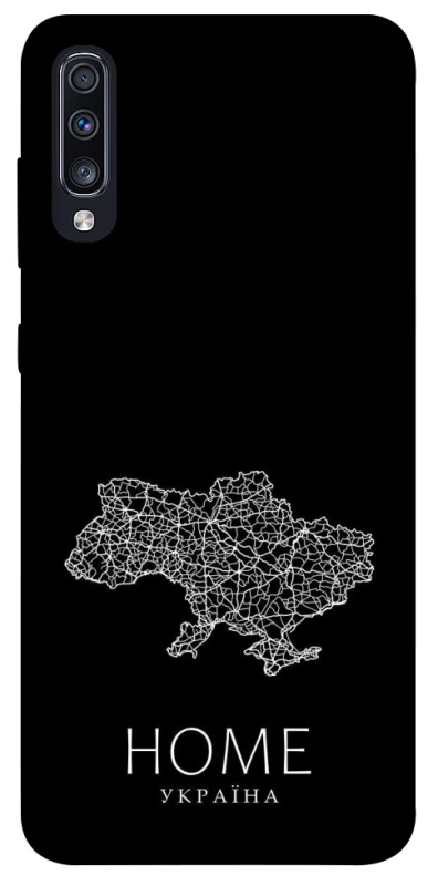 Чохол на Samsung Galaxy A70 (A705F) Ukraine black map фото 1 з 1