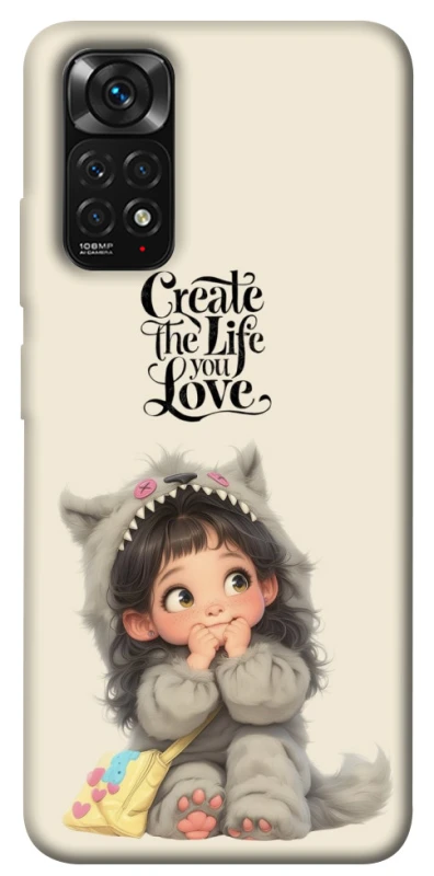 Чохол на Xiaomi Redmi Note 11 (Global) / Note 11S Create the life you love фото 1 з 1
