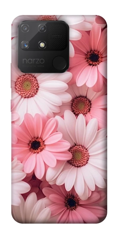 Чехол на Realme Narzo 50A Розовые цветы v2 фото 1 из 1