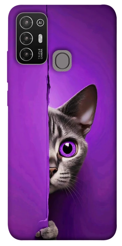 Чохол на ZTE Blade A52 Кіт-підглядач фото 1 з 1