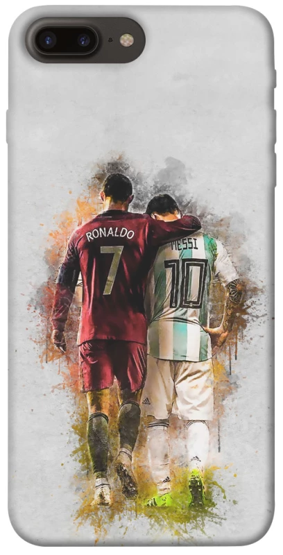 Чохол на Apple iPhone 7 plus / 8 plus Ronaldo та Messi фото 1 з 1