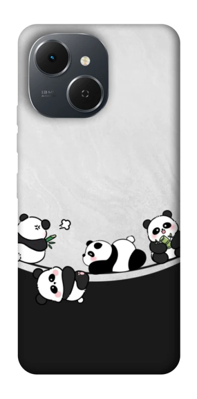 Чехол на TECNO Spark 40C Four pandas фото 1 из 1