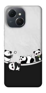 Чехол на TECNO Spark 40C Four pandas фото 1 из 1