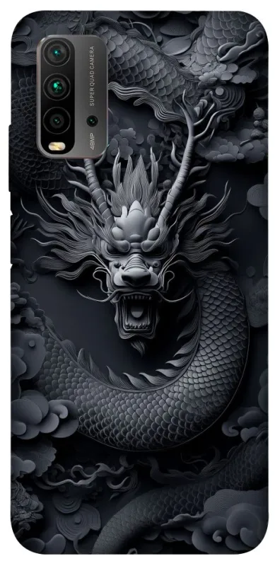 Чехол на Xiaomi Redmi 9T black dragon фото 1 из 1