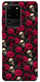 Чехол на Samsung Galaxy S20 Ultra Черепа и розы фото 1 из 1