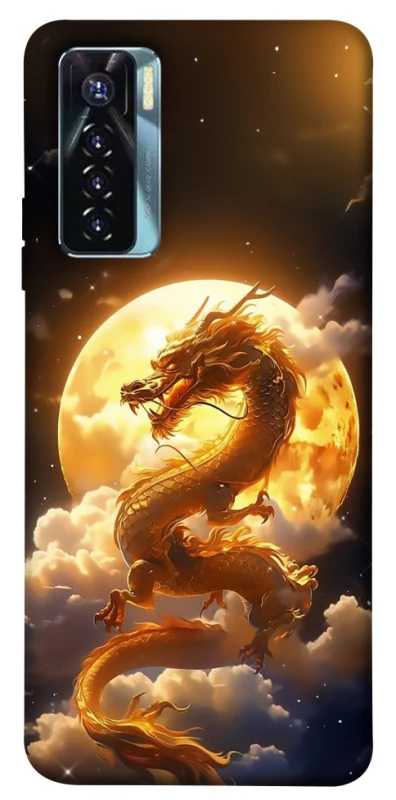 Чехол на TECNO Camon 17 Pro Golden Dragon фото 1 из 1