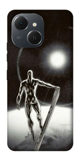 Чехол на TECNO Spark 40C Серебряный сёрфер фото 1 из 1