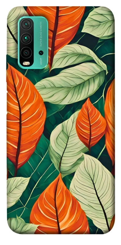 Чохол на Xiaomi Redmi Note 9 4G / Redmi 9 Power Leaves фото 1 з 1
