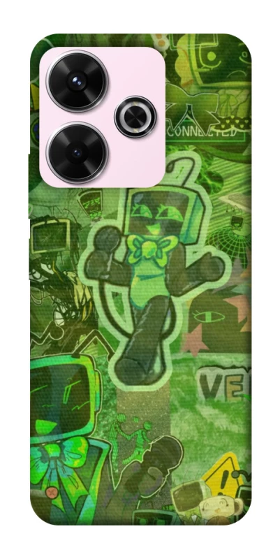 Чохол на Xiaomi Redmi 13 4G Dandysworld tv green theme фото 1 з 1