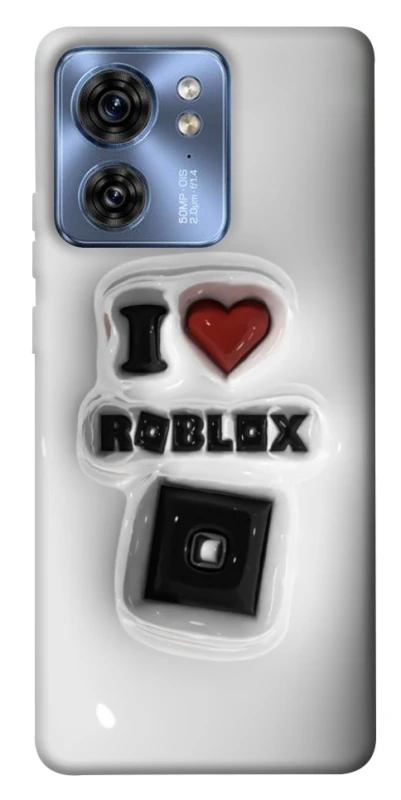 Чохол на Motorola Edge 40 I love Roblox фото 1 з 1