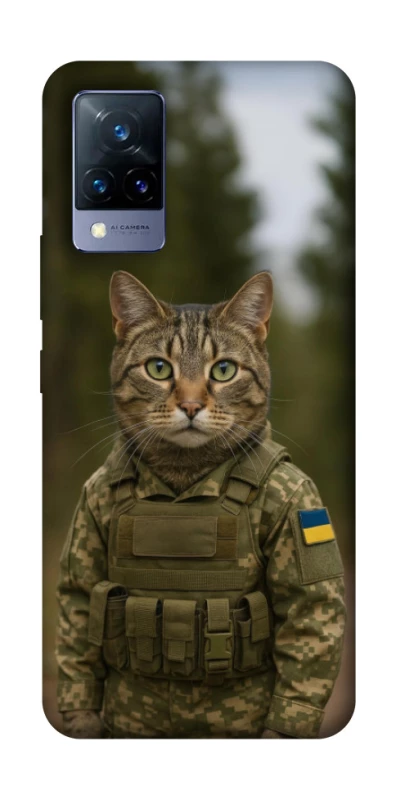 Чохол на Vivo V21 Кіт захисник фото 1 з 1