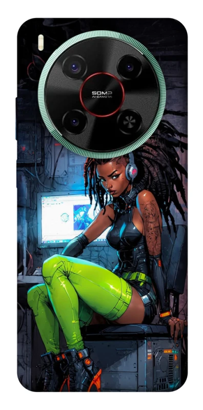 Чохол на ZTE Nubia V70 Max Cyber girl фото 1 з 1