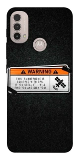 Чохол на Motorola Moto E40 Warning фото 1 з 1