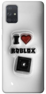 Чохол на Samsung Galaxy A71 I love Roblox фото 1 з 1