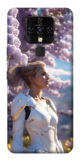 Чехол на TECNO Camon 16 SE Cyber space girl ver.1 фото 1 из 1