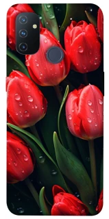 Чохол на OnePlus Nord N100 Червоні тюльпани фото 1 Чохол на OnePlus Nord N100 Червоні тюльпани фото 1 з 1