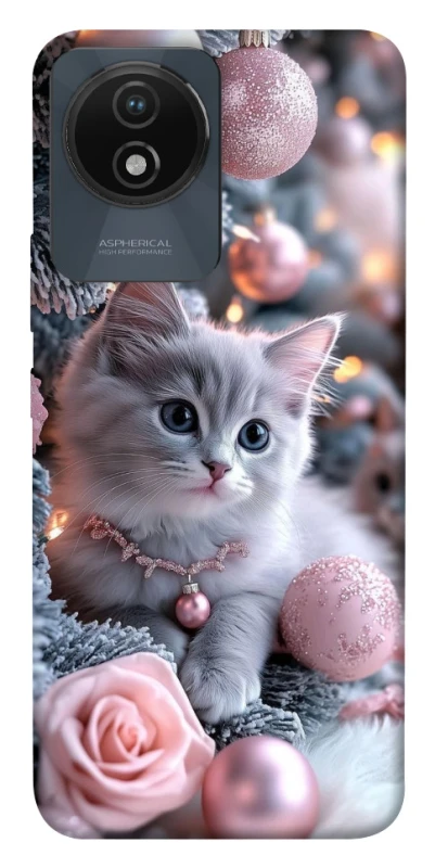 Чехол на Vivo Y02 Christmas Kitty фото 1 из 1