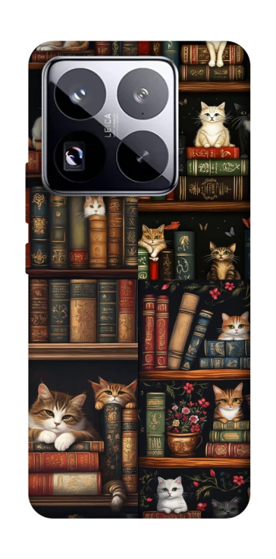 Чохол на Xiaomi 15 Pro Cats & Books фото 1 з 1