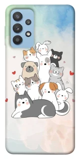 Чохол на Samsung Galaxy M32 Funny Pets ver.2 фото 1 з 1