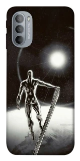 Чехол на Motorola Moto G31 Серебряный сёрфер фото 1 из 1