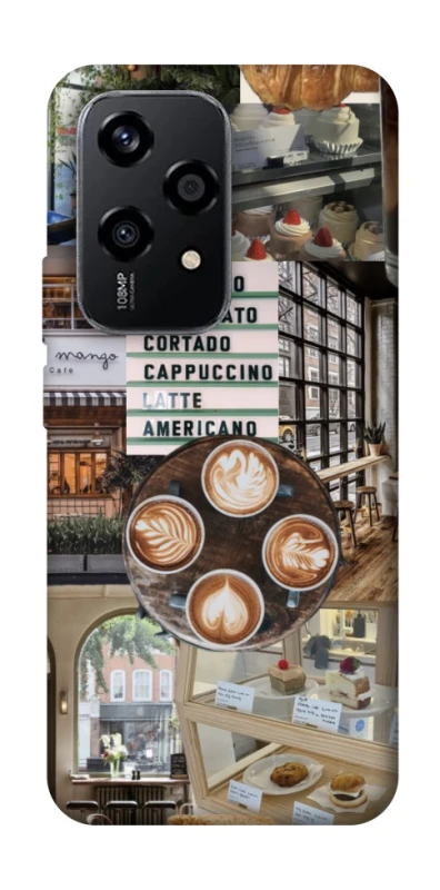 Чохол на Honor 200 Lite Coffee collage ver.5 фото 1 з 1
