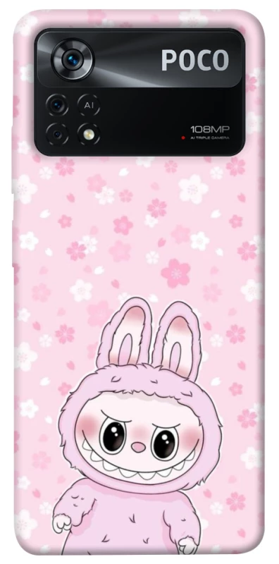 Чехол на Xiaomi Poco X4 Pro 5G Pink Labubu фото 1 из 1