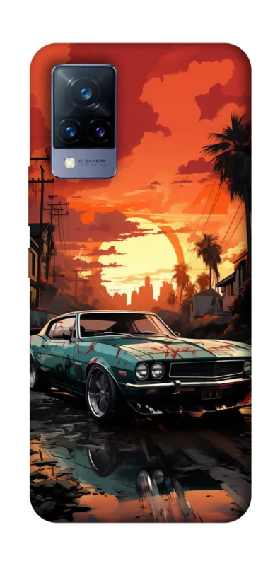 Чохол на Vivo V21 Car at sunset фото 1 з 1