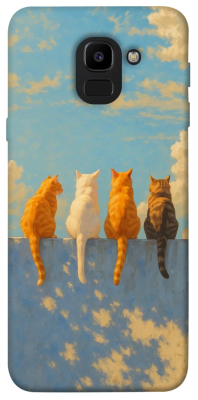 Чохол на Samsung J600F Galaxy J6 (2018) cats on wall фото 1 з 1