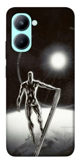 Чехол на Realme C33 Серебряный сёрфер фото 1 из 1