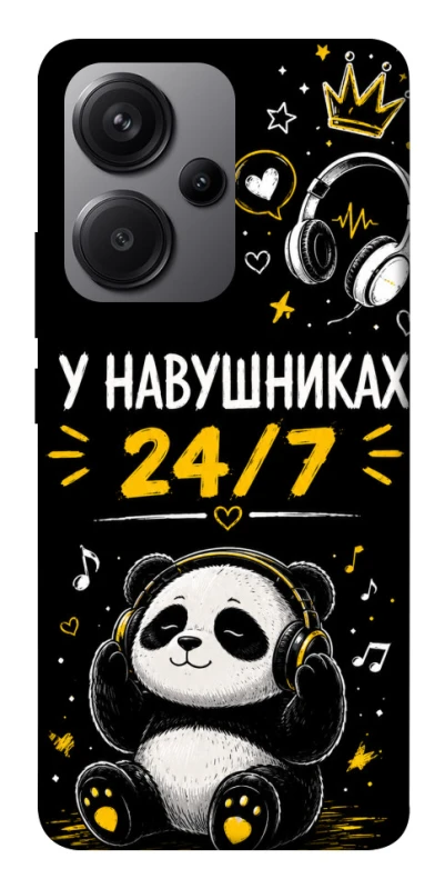 Чехол на Xiaomi Redmi Note 13 Pro+ У навушниках 24/7 фото 1 из 1