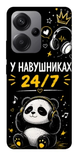 Чехол на Xiaomi Redmi Note 13 Pro+ У навушниках 24/7 фото 1 из 1