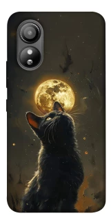 Чехол на ZTE Blade L220 Кот под луной v2 фото 1 из 1