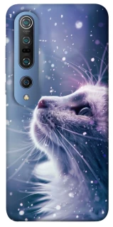 Чехол на Xiaomi Mi 10 / Mi 10 Pro Snow cat фото 1 из 1