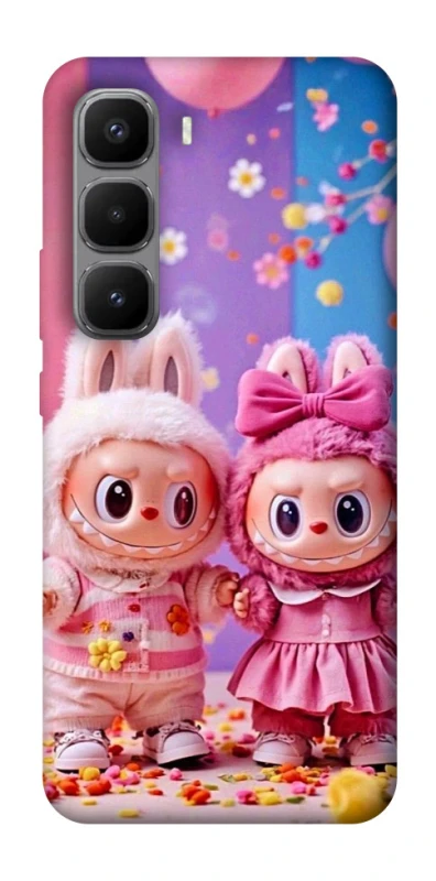 Чохол на Infinix Hot 60 Pro+ Labubu twins ver.2 фото 1 з 1