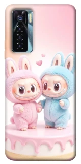Чехол на TECNO Camon 17 Pro Labubu Twins фото 1 из 1