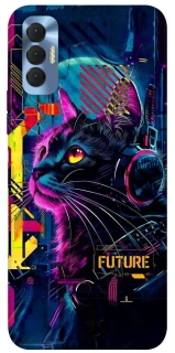 Чохол на TECNO Spark 8P Cyber Cat v2 фото 1 з 1