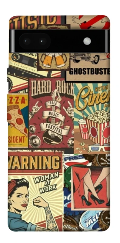 Чехол на Google Pixel 6a Retro collage ver.2 фото 1 из 1